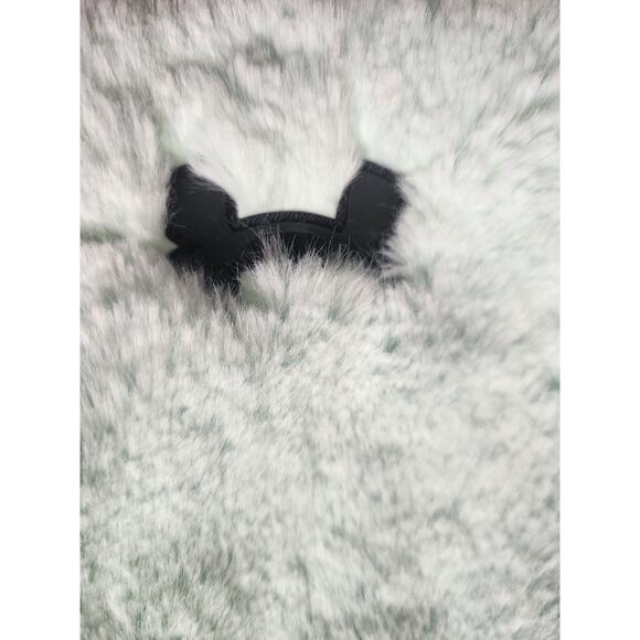 Under Armour Girl's Large Coldgear Green Soft Faux Fur Jacket - Picture 3 of 6